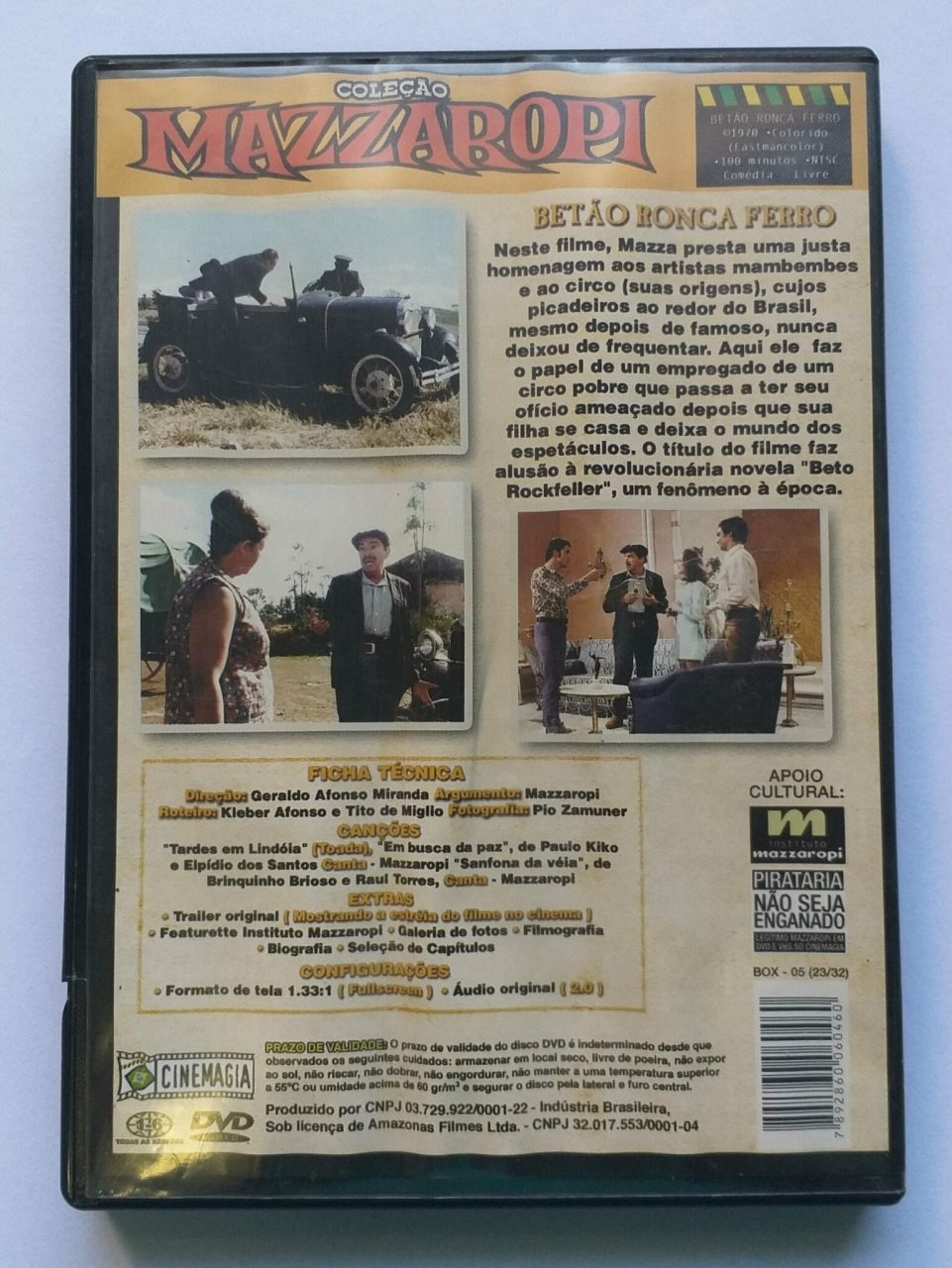 | Casa do Colecionador Mazzaropi - Betão Ronca Ferro (DVD)