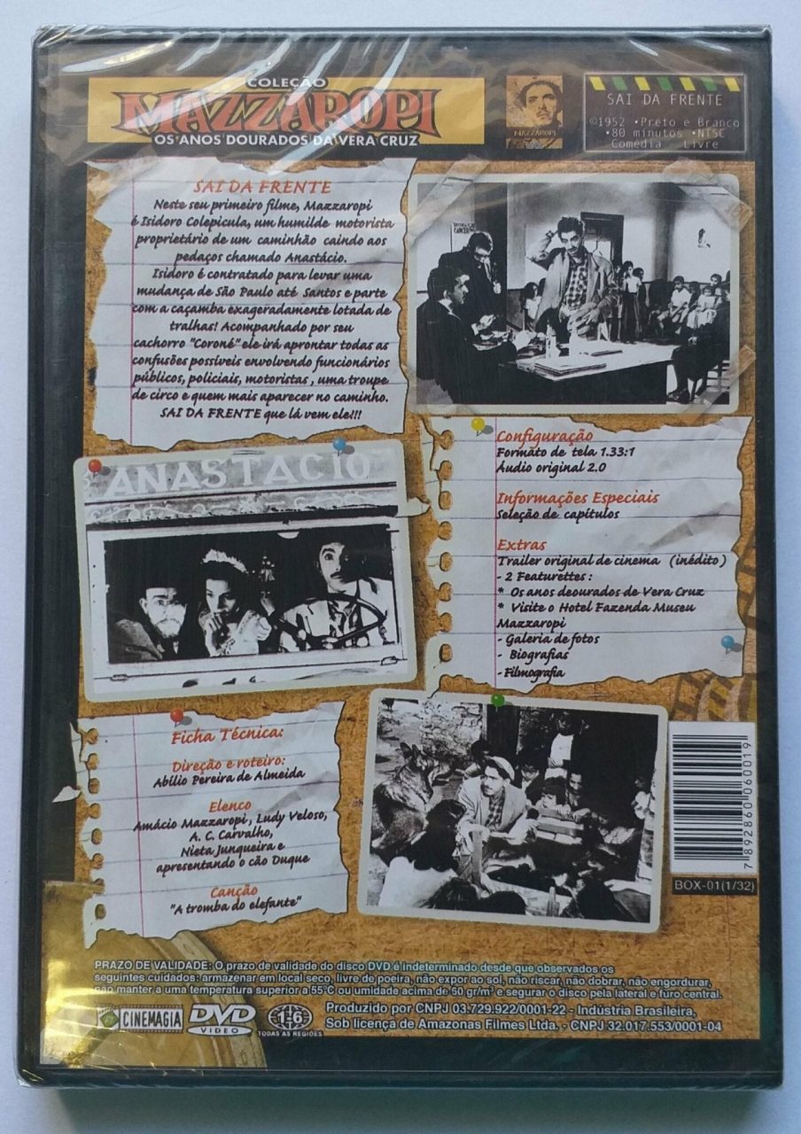 | Casa do Colecionador Mazzaropi - Sai da Frente (DVD LACRADO)