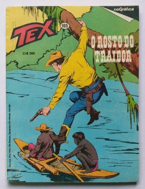 | Casa do Colecionador Tex Nº 165 - O Rosto do Traidor (Rio Gráfica) - 1983