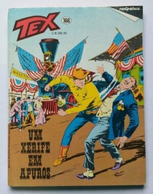 Tex Nº 166 - Um Xerife em Apuros (Rio Gráfica) - 1983