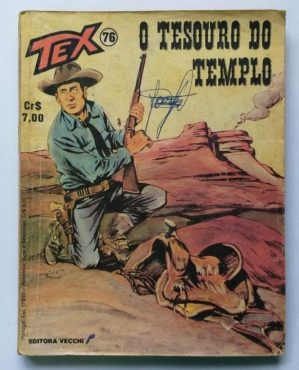Tex Nº 76 - O Tesouro do Templo (Editora Vecchi) - Junho 1977