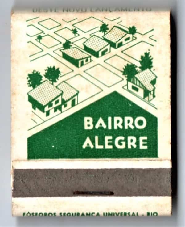 | Casa do Colecionador Caixa De Fosforos - Coventer Ltda Vendas de Terrenos - Bairro Alegre - Anos 50