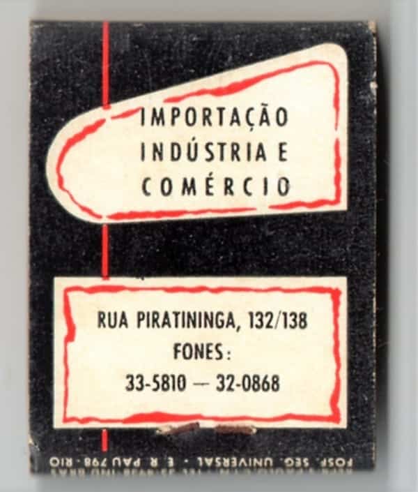 | Casa do Colecionador Caixa De Fosforos - Distribuidora Paulista de Ferro e Aço S/A - São Paulo ( SP ) - Anos 50