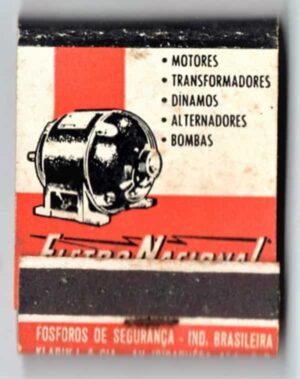 Caixa De Fosforos - Eletro Nacional - Motores Dinamos - São Paulo ( SP ) - Anos 50