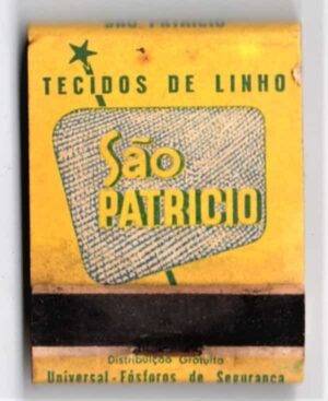 Caixa De Fosforos - Tecidos de Linho São Patrício - São Paulo ( SP ) - Anos 50