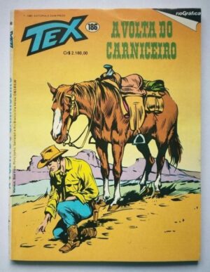 Tex Nº 186 - A Volta do Carniceiro (Rio Gráfica) - 1985