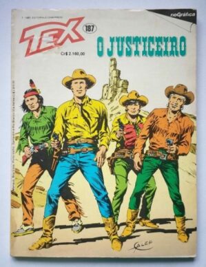Tex Nº 187 - O Justiceiro (Rio Gráfica) - 1985