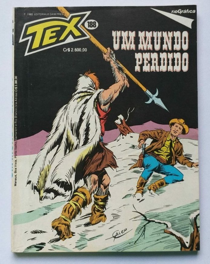 | Casa do Colecionador Tex Nº 188 - Um Mundo Perdido (Rio Gráfica) - 1985