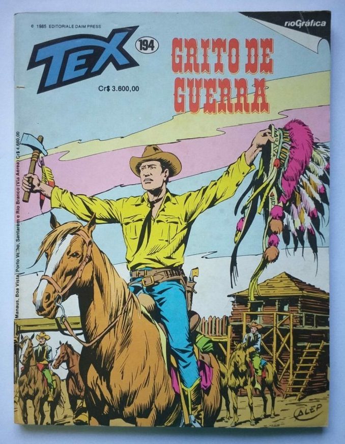 | Casa do Colecionador Tex Nº 194 - Grito de Guerra (Rio Gráfica) - 1985