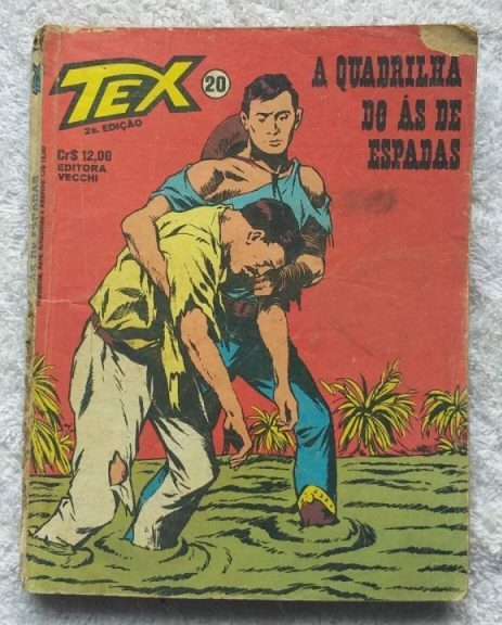 | Casa do Colecionador Tex Nº 20 - A Quadrilha do Ás de Espadas (Editora Vecchi - 2ª edição) - Dezembro 1978