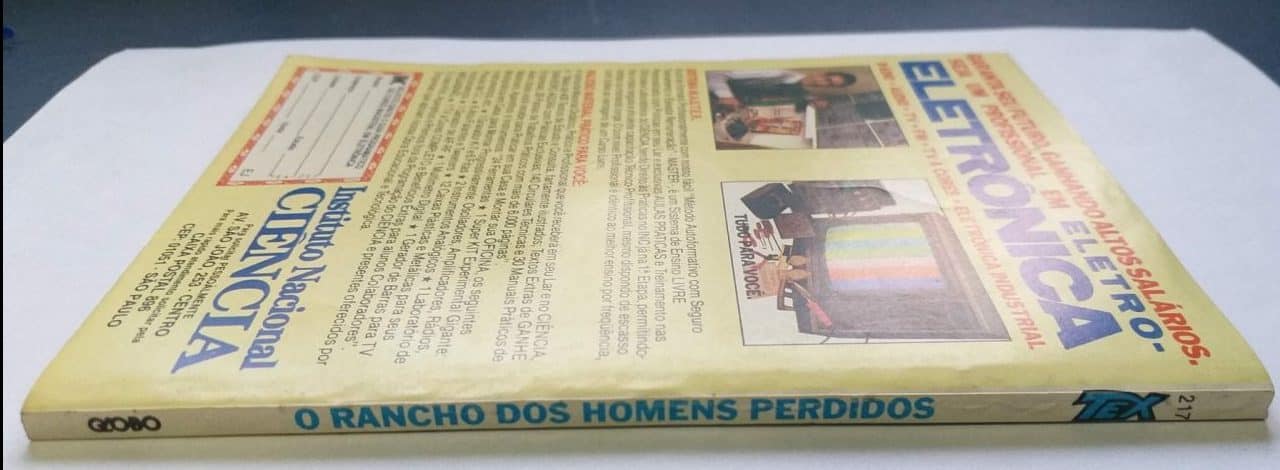 | Casa do Colecionador Tex Nº 217 - O Rancho dos Homens Perdidos (Editora Globo) - 1987