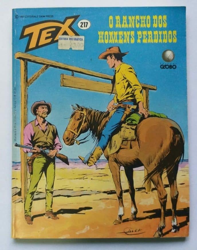 | Casa do Colecionador Tex Nº 217 - O Rancho dos Homens Perdidos (Editora Globo) - 1987