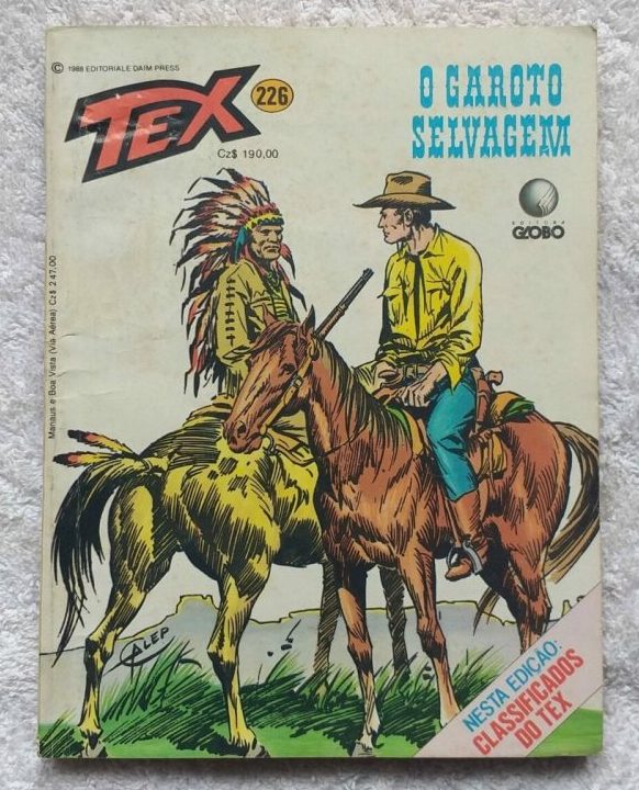 | Casa do Colecionador Tex Nº 226 - O Garoto Selvagem (Editora Globo) - 1988