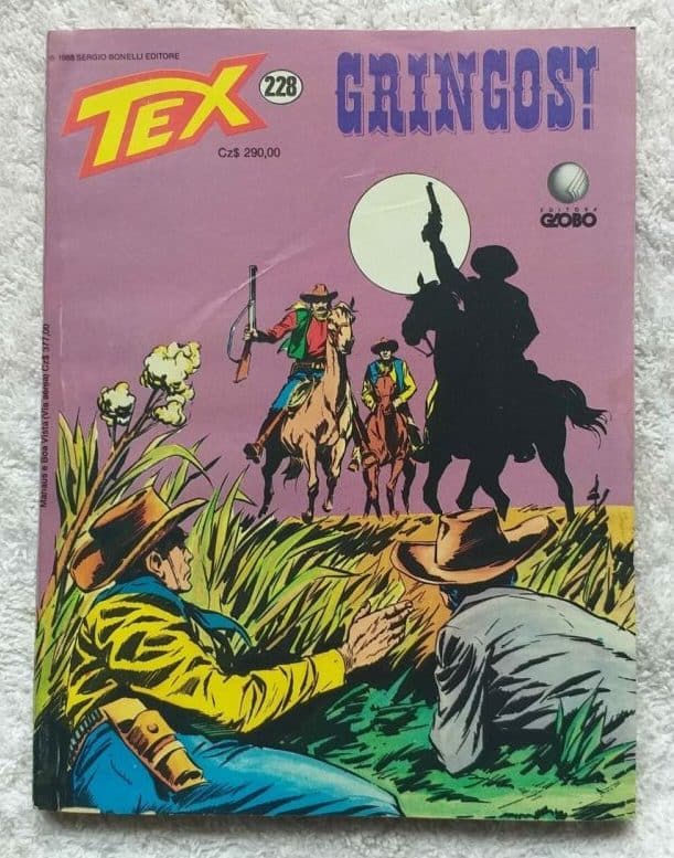 | Casa do Colecionador Tex Nº 228 - Gringos! (Editora Globo) - 1988