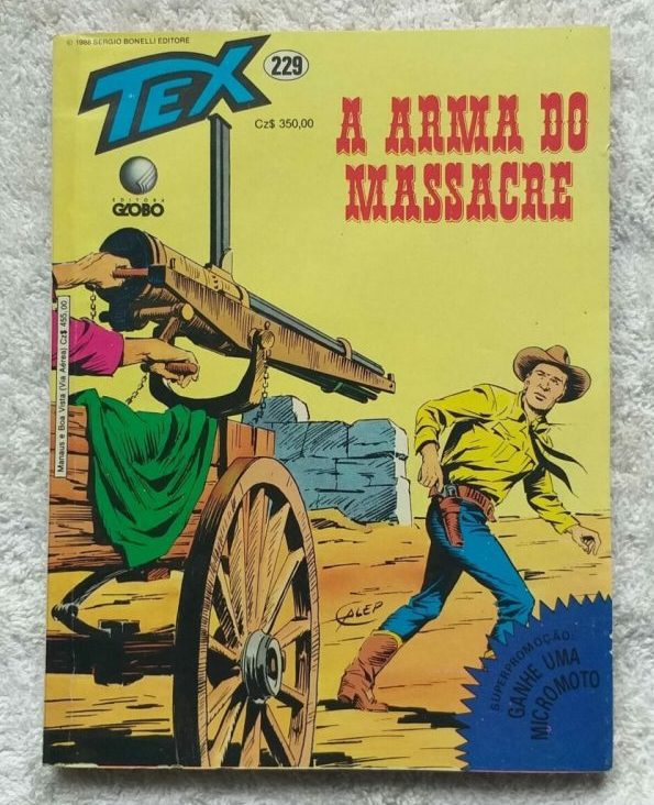 | Casa do Colecionador Tex Nº 229 - A Arma do Massacre (Editora Globo) - 1988