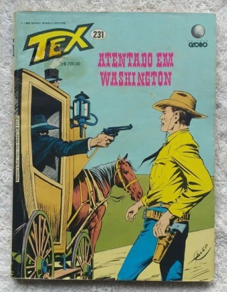| Casa do Colecionador Tex Nº 231 - Atentado em Washington (Editora Globo) - 1989