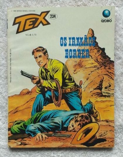 | Casa do Colecionador Tex Nº 234 - Os Irmãos Border (Editora Globo) - 1989