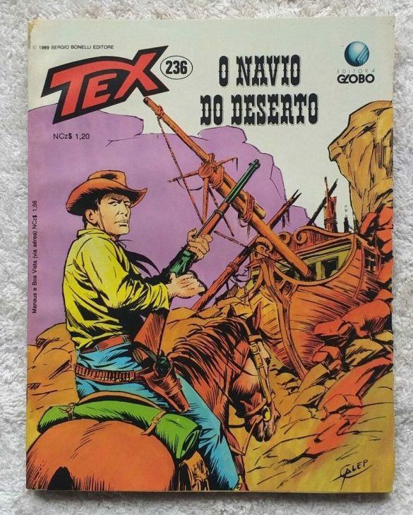 | Casa do Colecionador Tex Nº 236 - O Navio do Deserto (Editora Globo) - 1989