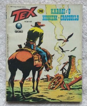 Tex Nº 240 - Kabagi: O Homem Crocodilo (Editora Globo) - 1989