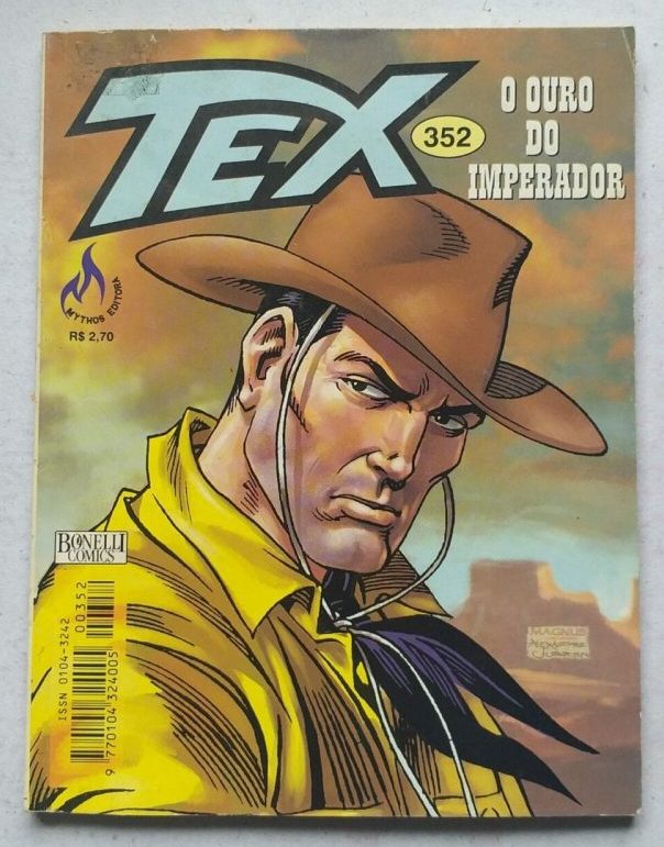 | Casa do Colecionador Tex Nº 352 - O Ouro do Imperador (Mythos Editora - Bonelli Comics) - Fevereiro 1999