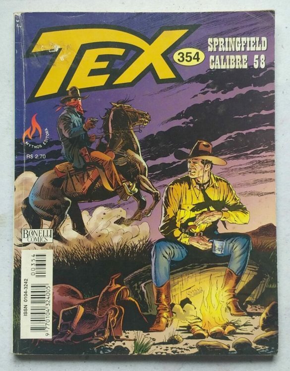 | Casa do Colecionador Tex Nº 354 - Springfield Calibre 58 (Mythos Editora - Bonelli Comics) - Abril 1999