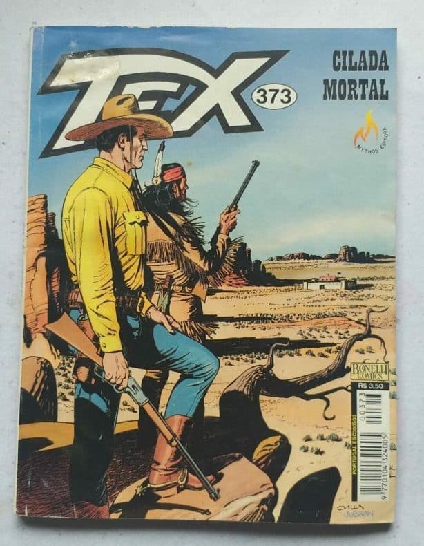 | Casa do Colecionador Tex Nº 373 - Cilada Mortal (Mythos Editora - Bonelli Comics) - Novembro 2000