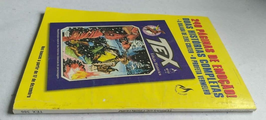 | Casa do Colecionador Tex Nº 386 - Terras de Fronteira (Mythos Editora - Bonelli Comics) - Dezembro 2001