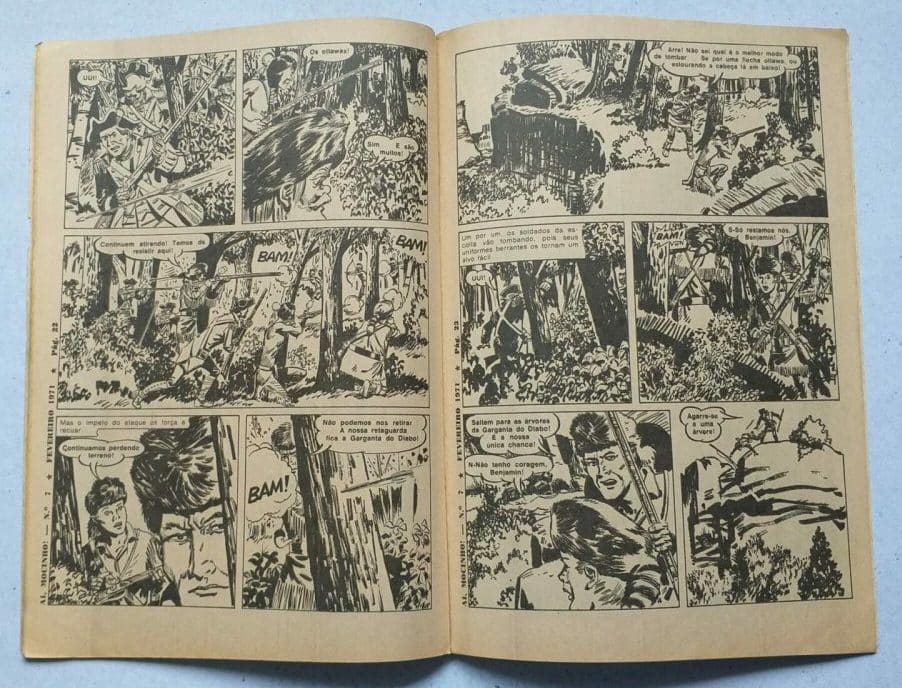 | Casa do Colecionador Aí Mocinho (6ª Série) Nº 07 - Ben Bowie e os Pioneiros (Ebal) Fevereiro 1971