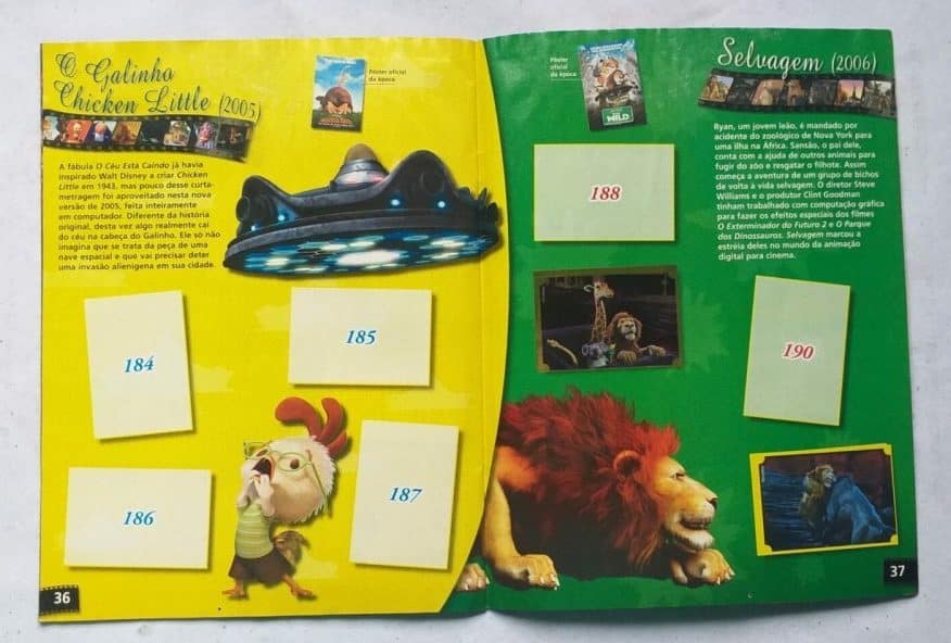 | Casa do Colecionador Álbum de Figurinhas - 100 Anos de Magia Disney (Incompleto com 19 fig coladas - SUCATA) 2006