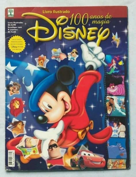 | Casa do Colecionador Álbum de Figurinhas - 100 Anos de Magia Disney (Incompleto com 190 fig coladas) 2006