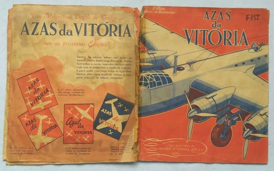| Casa do Colecionador Álbum de Figurinhas - Azas da Vitória (Chocolates Lacta) 1944 (Completo)