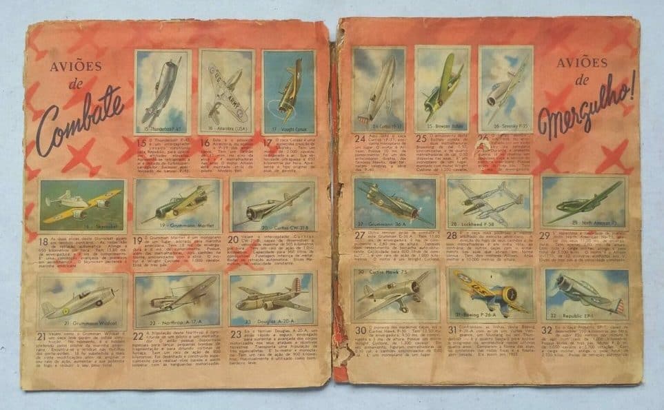 | Casa do Colecionador Álbum de Figurinhas - Azas da Vitória (Chocolates Lacta) 1944 (Completo)