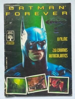 Álbum de Figurinhas - Batman Forever (Incompleto com 210 fig coladas) 1995