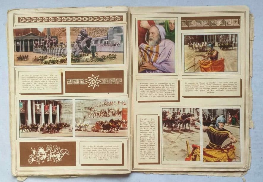 | Casa do Colecionador Álbum de Figurinhas - Ben-Hur (Incompleto com 207 fig coladas - SUCATA) 1959