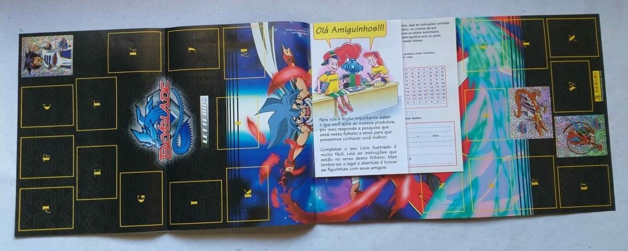 | Casa do Colecionador Álbum de Figurinhas - Beyblade (Incompleto com 83 fig coladas) 2003