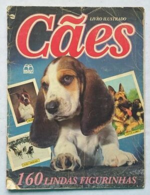 Álbum de Figurinhas - Cães (Incompleto com 128 fig coladas - SUCATA) 1987
