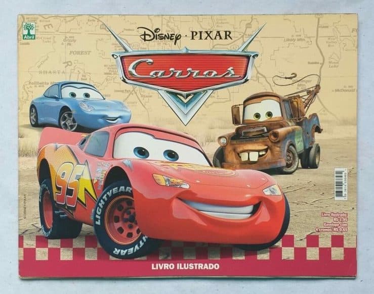 | Casa do Colecionador Álbum de Figurinhas - Carros - Disney - Pixar (Incompleto com 99 fig coladas) 2006