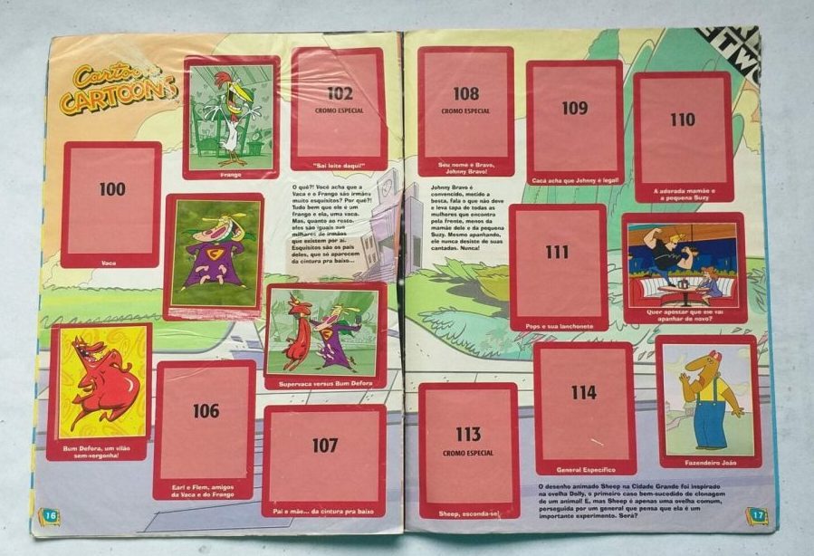 | Casa do Colecionador Álbum de Figurinhas - Cartoon Network (Incompleto com 38 fig coladas - SUCATA) 2002