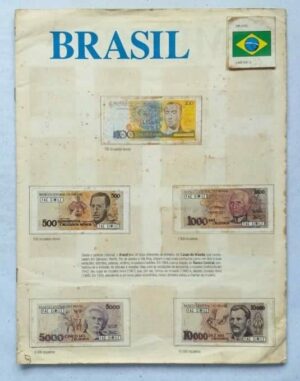 Álbum de Figurinhas - Cash Dinheiro do Mundo todo (Incompleto com 233 fig coladas - SUCATA) 1991