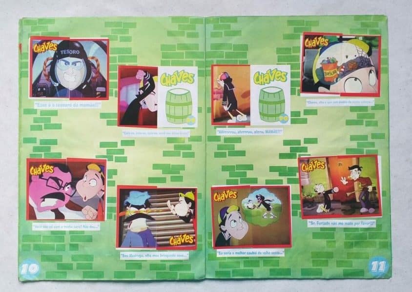 | Casa do Colecionador Álbum de Figurinhas - Chaves em Desenho Animado (Incompleto com 132 fig coladas) 2008 (Álbum Prêmio - Piratinha)