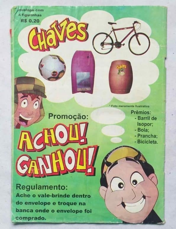 | Casa do Colecionador Álbum de Figurinhas - Chaves em Desenho Animado (Incompleto com 132 fig coladas) 2008 (Álbum Prêmio - Piratinha)