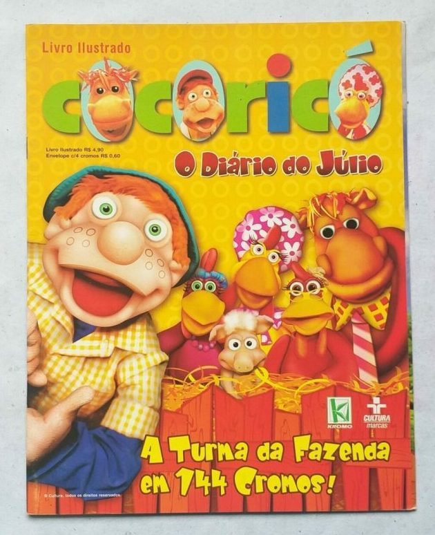 | Casa do Colecionador Álbum de Figurinhas - Cocoricó - O Diário de Júlio (Incompleto com 18 fig coladas) 2007