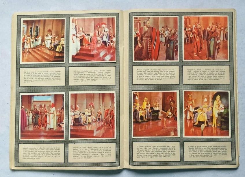 | Casa do Colecionador Álbum de Figurinhas - Os Dez Mandamentos (Completo) 1961
