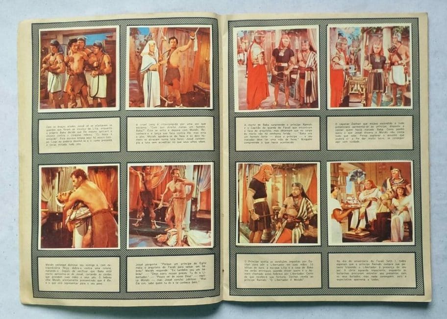 | Casa do Colecionador Álbum de Figurinhas - Os Dez Mandamentos (Completo) 1961