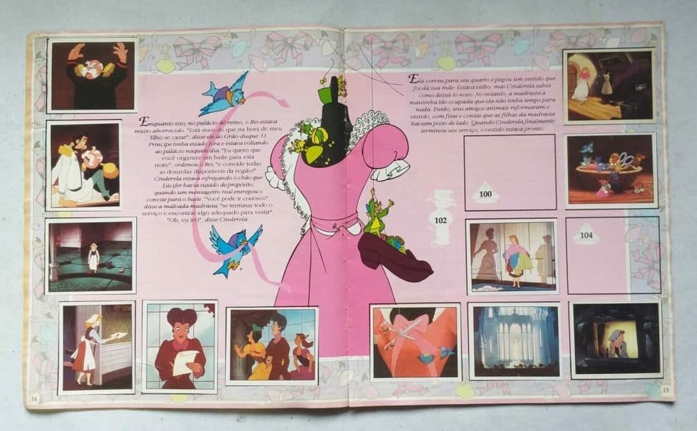 | Casa do Colecionador Álbum de Figurinhas - Princesas - Disney (Incompleto com 199 fig coladas - SUCATA) 1995