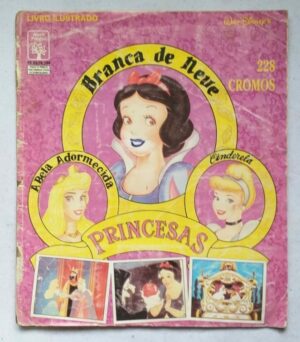 Álbum de Figurinhas - Princesas - Disney (Incompleto com 199 fig coladas - SUCATA) 1995