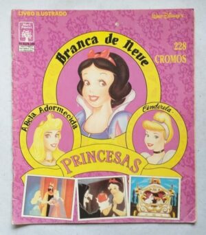 Álbum de Figurinhas - Princesas - Disney (Incompleto com 43 fig coladas - SUCATA) 1995