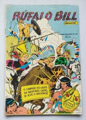 Búfalo Bill Nº 01 (Rio Gráfica Editora - RGE) Novembro/Dezembro 1954 - Reedição oficial