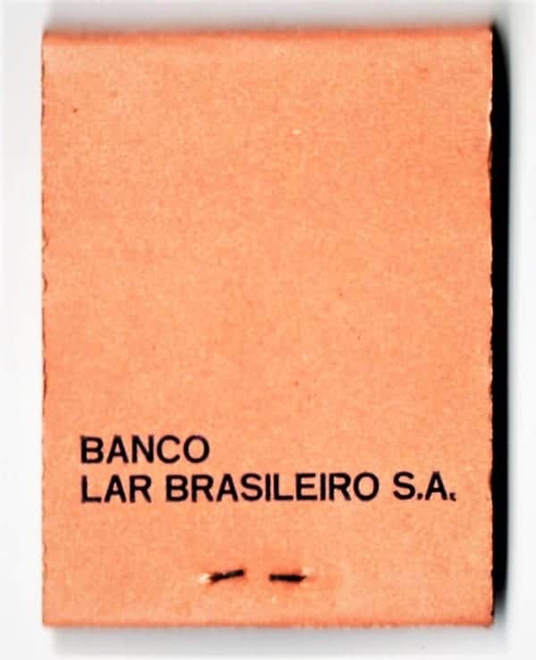 | Casa do Colecionador Caixa De Fosforos Banco Lar Brasileiro - Anos 60
