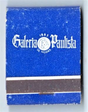 Caixa De Fosforos - Galeria de Modas Paulista - São Paulo ( SP ) - Anos 50